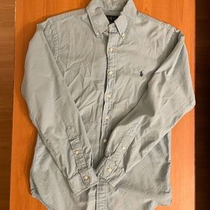 Polo by Ralph Lauren Blue Oxford Shirt (Slim Fit / Size: S)